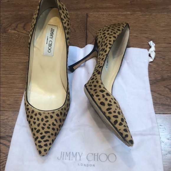 Jimmy Choo Shoes - AUTHENTIC JIMMY CHOO LEOPARD HEELS